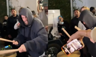 Justin Bieber causa furor al tocar tambora con banda sinaloense