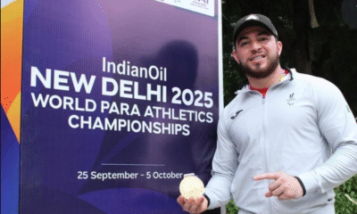 Luis Carlos López rompe récord y gana oro en Mundial de Para Atletismo Nueva Delhi 2025