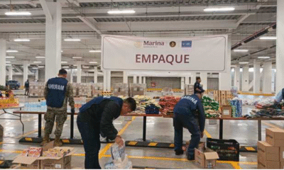 Marina fortalece la distribución de ayuda humanitaria desde los centros de acopio hacia municipios afectados