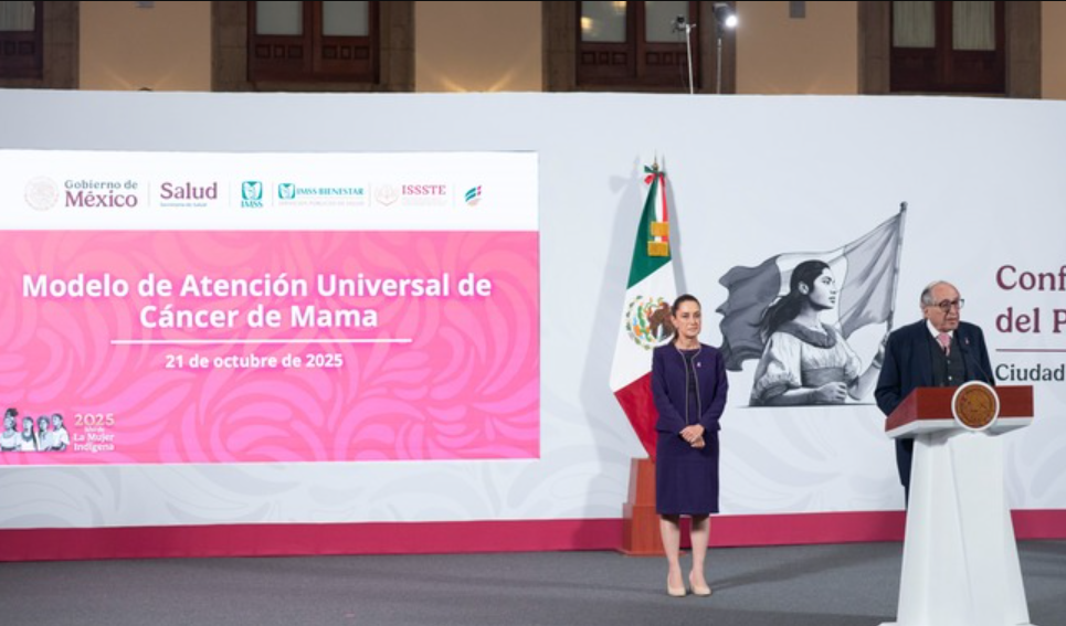 Presidenta anuncia inversión de 8 mil mdp para Modelo de Atención Universal de Cáncer de Mama