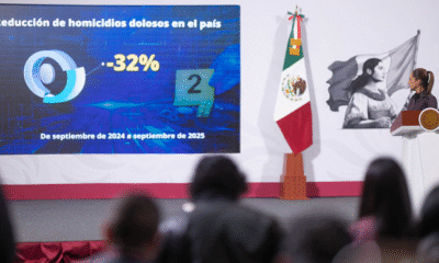 Reducción de 32% en homicidios dolosos es muy significativa, son 27 personas que no fallecen diariamente