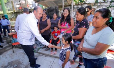 Supervisa titular de la SEPH avances en rehabilitación de escuelas afectadas por lluvias en Tepehuacán