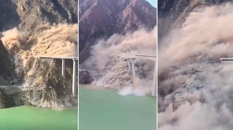 Colapsa parcialmente puente de 758 metros en China