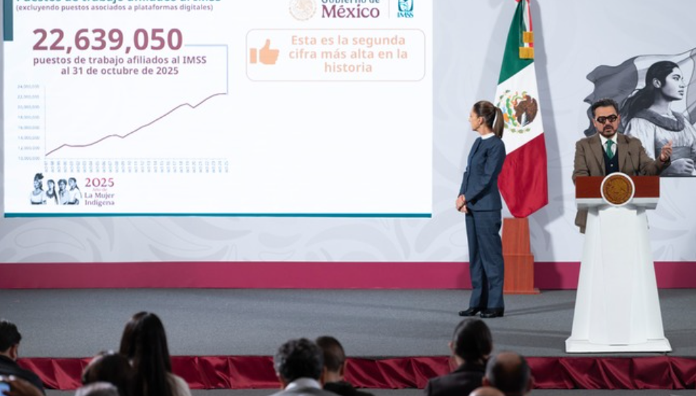 México alcanza segunda cifra más alta de empleo formal en su historia