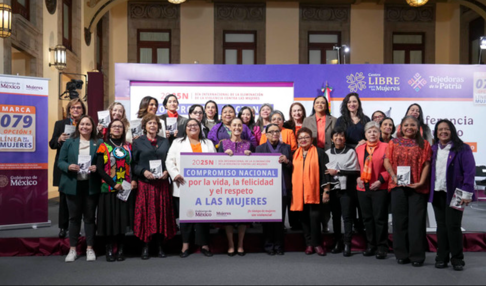 Gobierno de México y entidades asumen Compromiso Nacional por la vida, la felicidad y el respeto a las mujeres