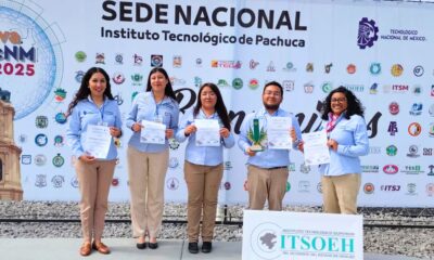 Estudiantes del ITSOEH, segundo lugar nacional en InnovaTecNM
