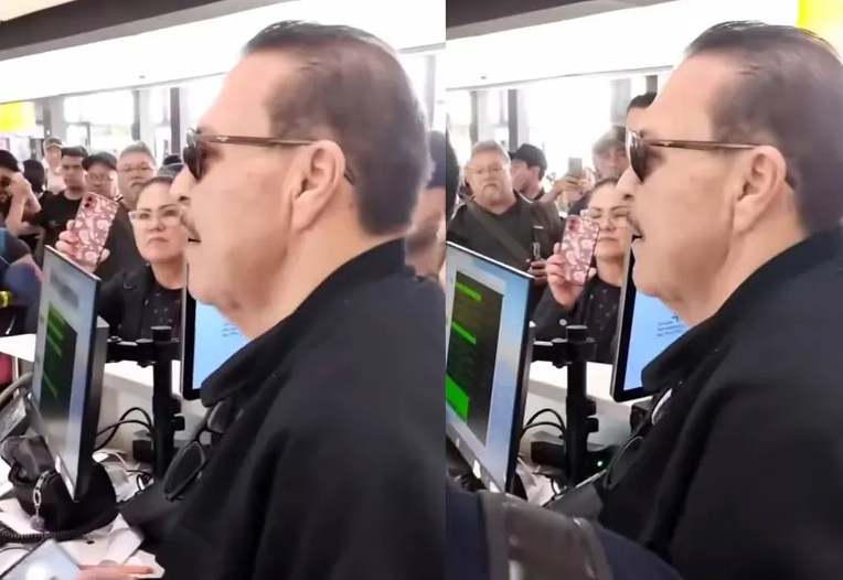 "¡Qué venga tu superior!": el grito viral de Julio Preciado en aeropuerto