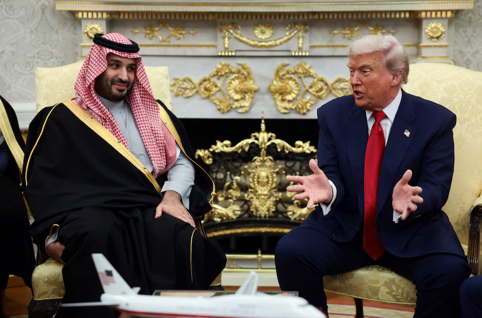Trump recibe al príncipe de Arabia Saudita