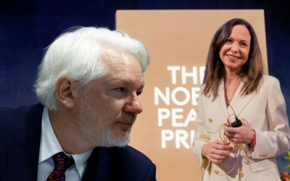 Assange denuncia a Fundación Nobel por facilitar crímenes de guerra con premio a Machado