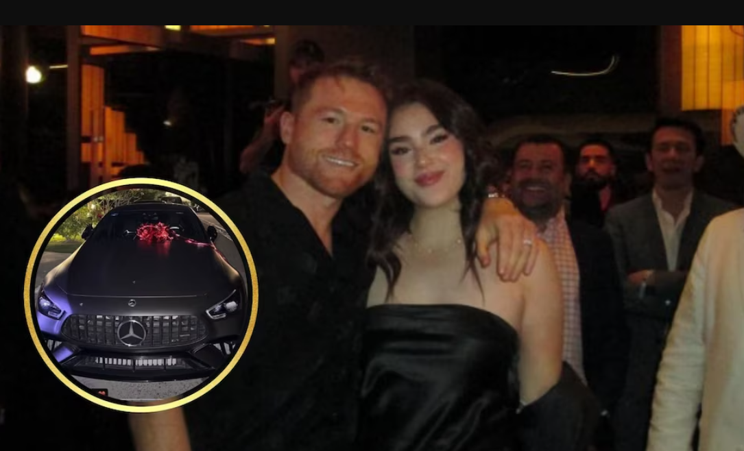 Canelo Álvarez sorprende a su hija Emily con lujoso auto de MILLONES de pesos como regalo de Navidad