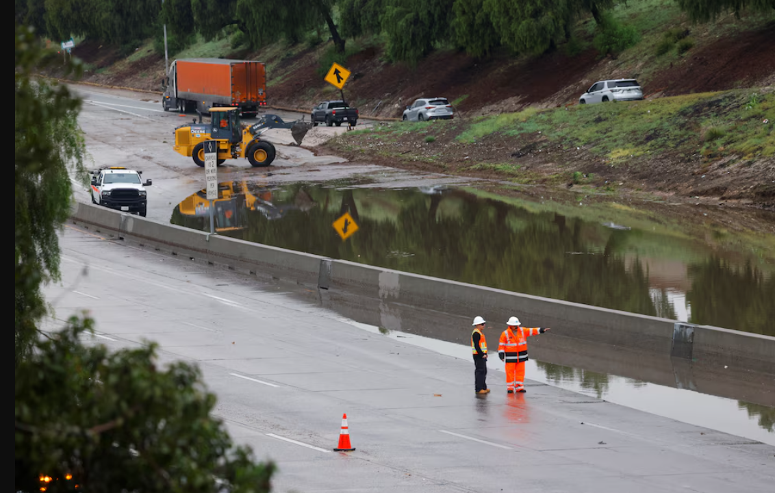 El gobernador de California declaró estado de emergencia en seis condados tras las intensas lluvias