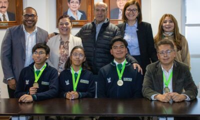 Natividad Castrejón reconoce a estudiantes ganadores de ExpoCiencias Nacional 2025