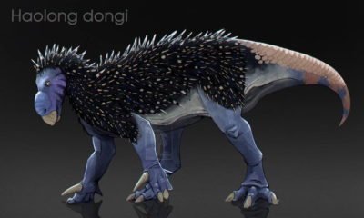 Descubren un fósil excepcional de dinosaurio con piel y espinas sin alteraciones