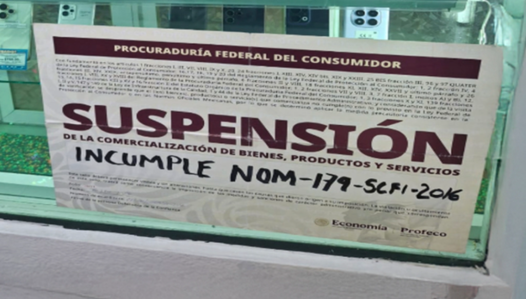 Profeco coloca sellos de suspensión en cinco casas de empeño
