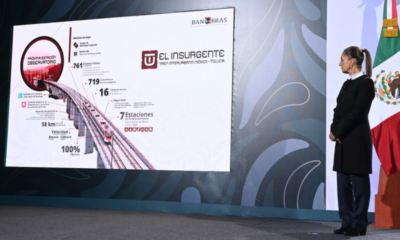 Sheinbaum inaugura tramo Santa Fe-Observatorio del Tren “El Insurgente”