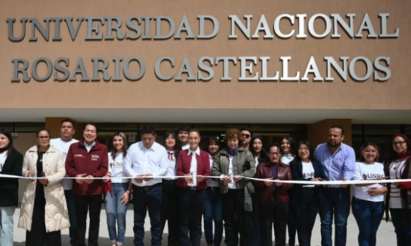 Todos los estudiantes de la Universidad Nacional Rosario Castellanos recibirán la Beca Gertrudis Bocanegra: Presidenta Claudia Sheinbaum