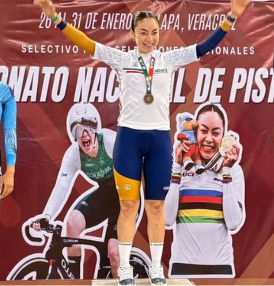 Yareli Acevedo domina el Campeonato Nacional de Ciclismo de Pista en Veracruz
