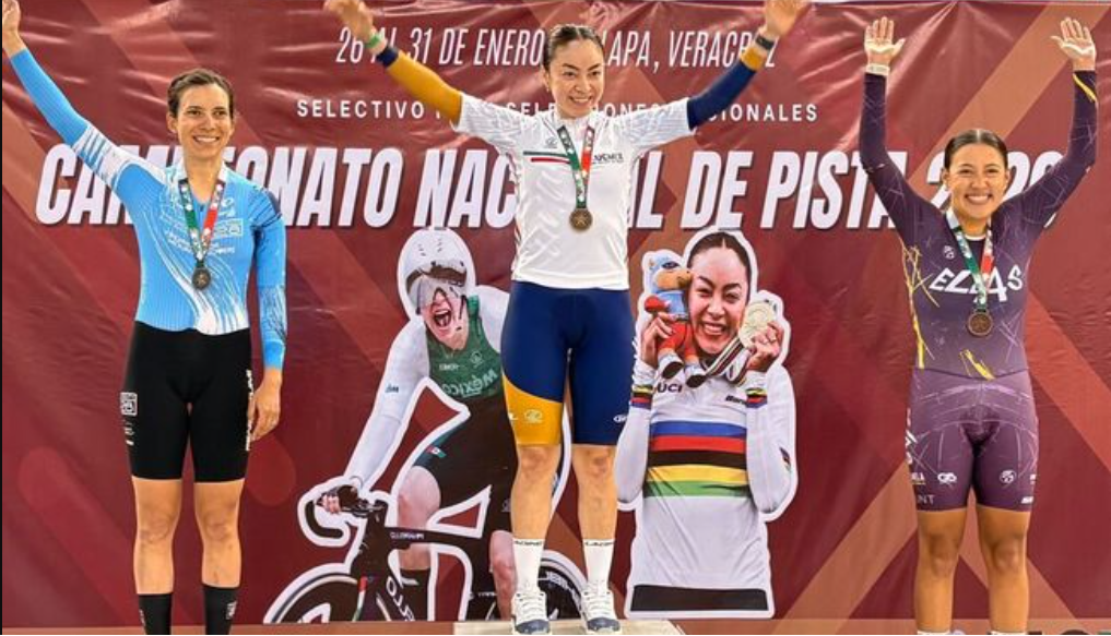 Yareli Acevedo domina el Campeonato Nacional de Ciclismo de Pista en Veracruz