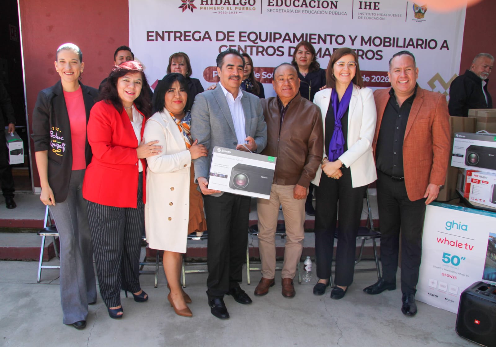 Hidalgo fortalece formación docente con entrega de equipamiento