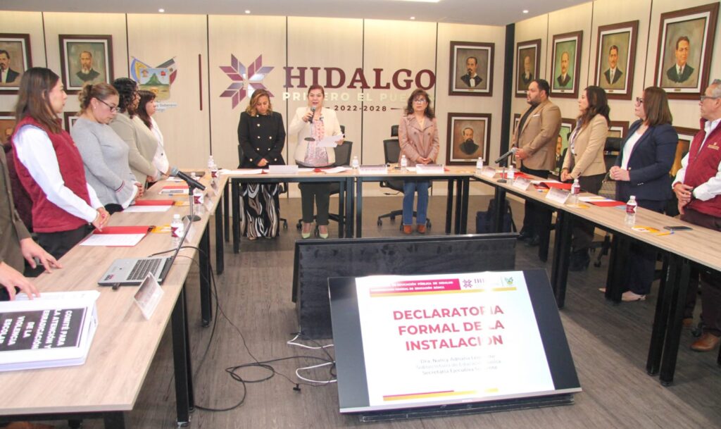 Sesiona comité contra la violencia escolar en Hidalgo