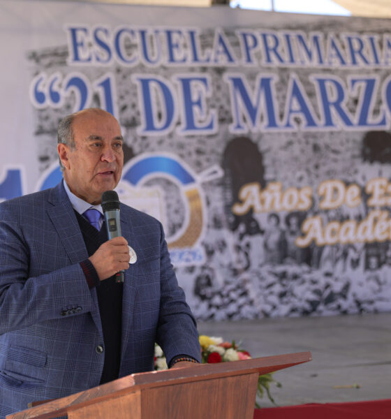 Encabeza Natividad Castrejón aniversario 100 de la Primaria “21 de Marzo”