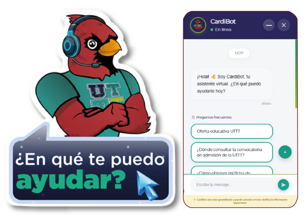 UT de Tula-Tepeji presenta "Cardibot", asistente virtual para aspirantes