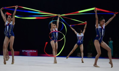 Equipo de gimnasia rítmica junior se consagra con oro, plata y bronce en Aphrodite Cup 2026
