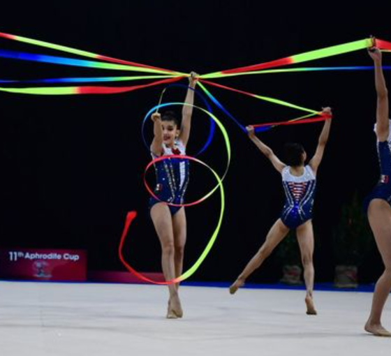 Equipo de gimnasia rítmica junior se consagra con oro, plata y bronce en Aphrodite Cup 2026
