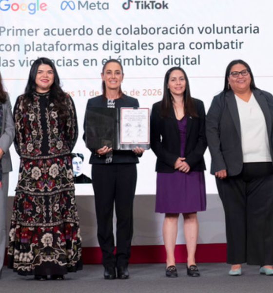 Gobierno de México firma acuerdo de colaboración voluntaria con Google, Meta y TikTok para combatir violencia digital contra las mujeres