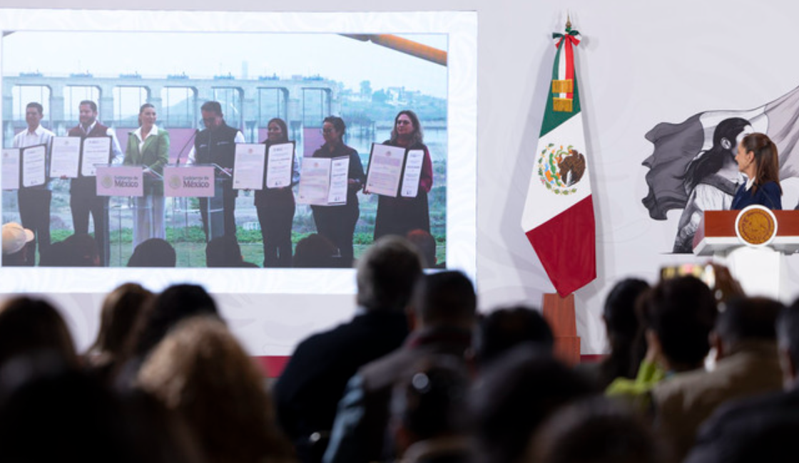 Presidenta entrega por primera vez títulos de concesión de agua a Tijuana, Rosarito, Mexicali, Tecate y Ensenada
