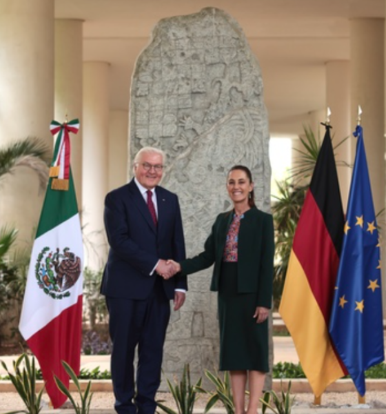 Sheinbaum recibe a su homólogo de la República Federal de Alemania, Frank-Walter Steinmeier
