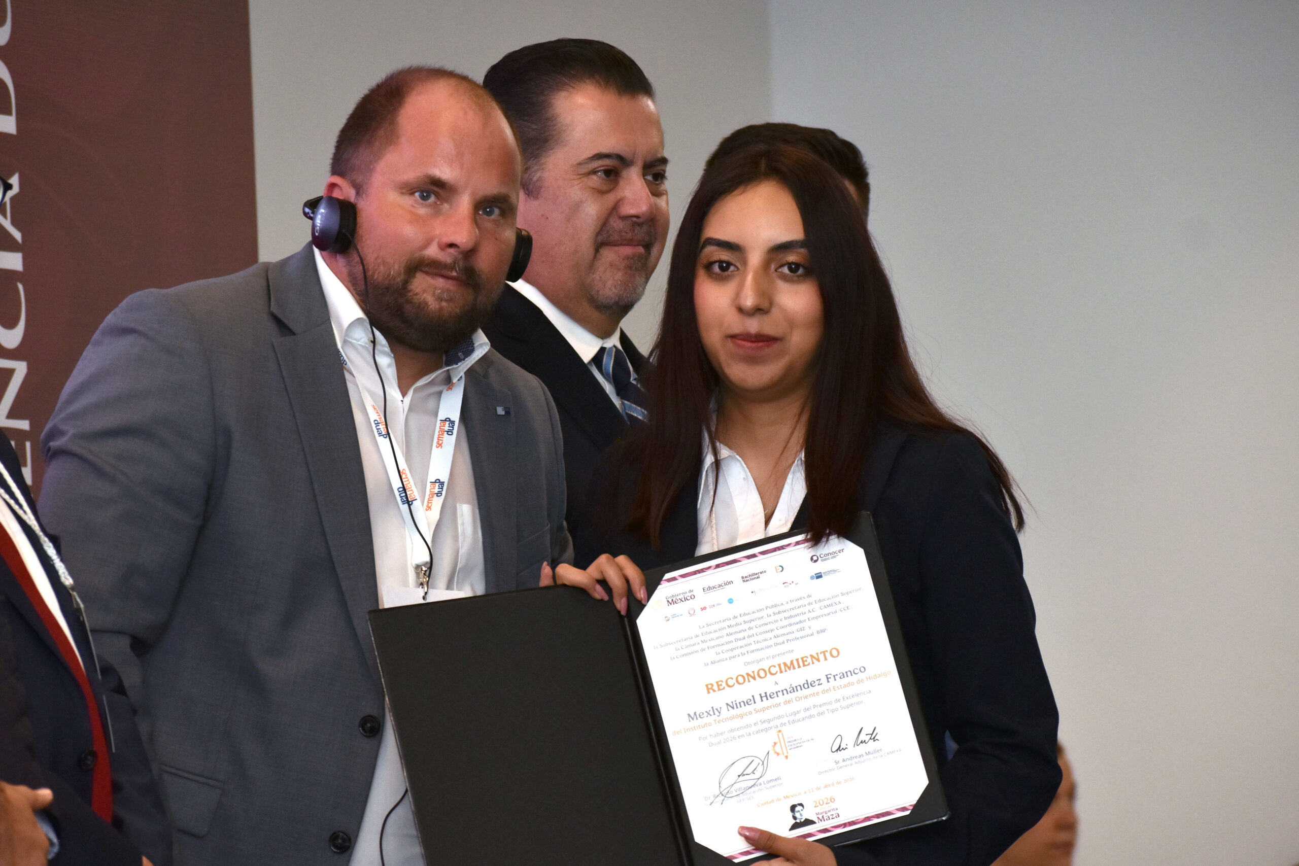 Egresada de ITESA obtiene segundo lugar en Premio de Excelencia Dual