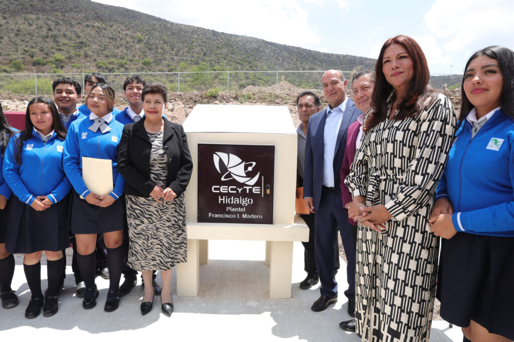 Natividad Castrejón entrega nuevas instalaciones del CECyTEH en Francisco I. Madero