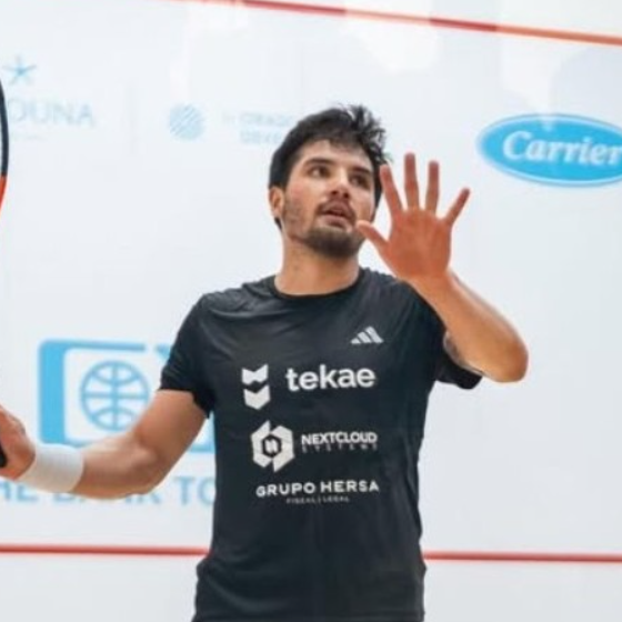 Finaliza Leonel Cárdenas entre los ocho mejores del Abierto Internacional de Squash El Gouna