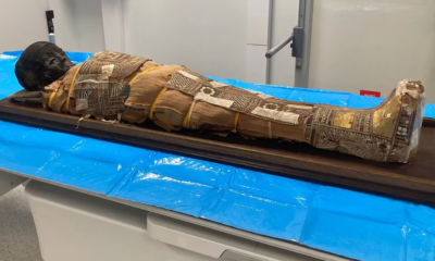 Hallan papiro oculto en momia egipcia de más de 2 mil años en Polonia