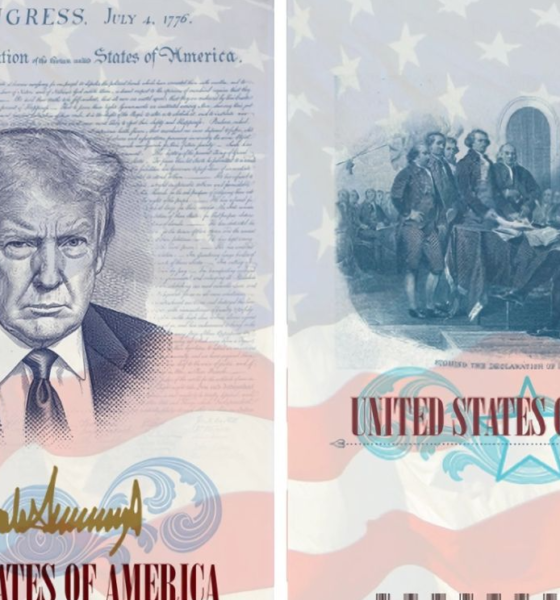 Imagen de Trump aparecerá en edición limitada de pasaportes