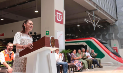 Sheinbaum inaugura el Tren Felipe Ángeles que conecta Buenavista con el AIFA