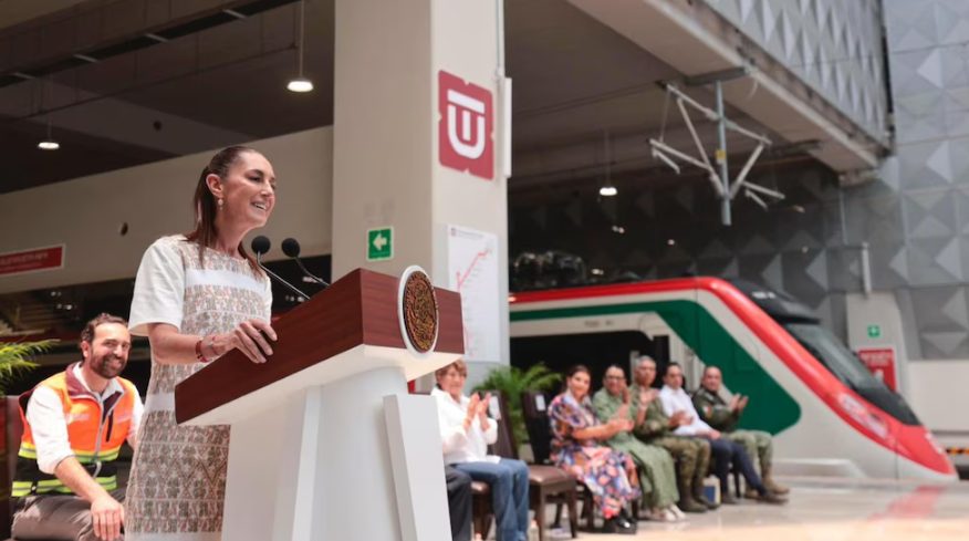 Sheinbaum inaugura el Tren Felipe Ángeles que conecta Buenavista con el AIFA
