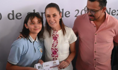 Sheinbaum inicia entrega de becas “Rita Cetina” para uniformes y útiles a 9 millones de estudiantes