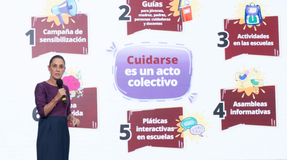 Sheinbaum presentan “El ABC de las emociones”, estrategia nacional para atender la salud mental de jóvenes
