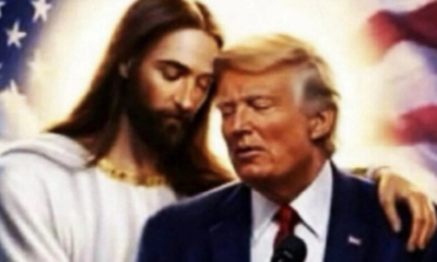 Trump continúa la polémica y publica imagen con Jesús