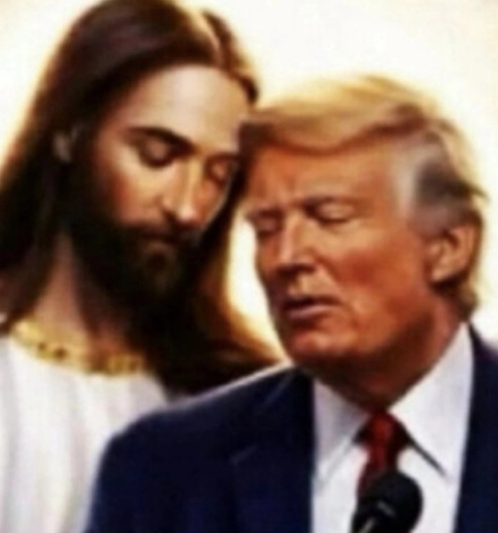 Trump continúa la polémica y publica imagen con Jesús