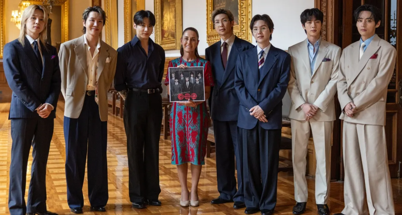 Claudia Sheinbaum confirma regreso de BTS a México en 2027