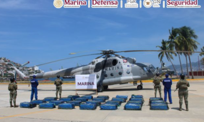 Marina asegura embarcación con presunta cocaína frente a costas de Guerrero