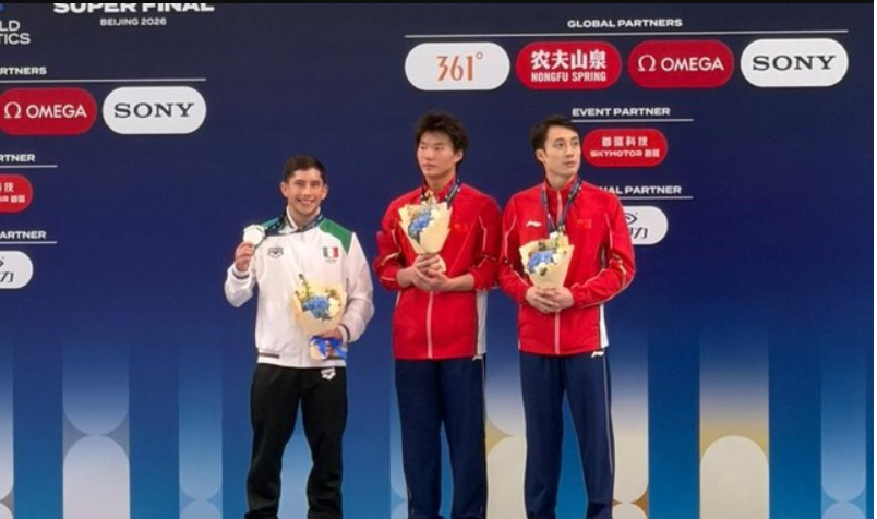 México cierra con plata y subliderato del medallero en la Súper Final de la Copa del Mundo de Clavados 2026