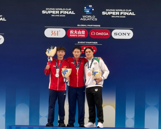 Selección mexicana de clavados regresa de China con cinco medallas en la Súper Final de la Copa del Mundo 2026