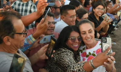 Sheinbaum entrega Pensiones Mujeres Bienestar en Sonora