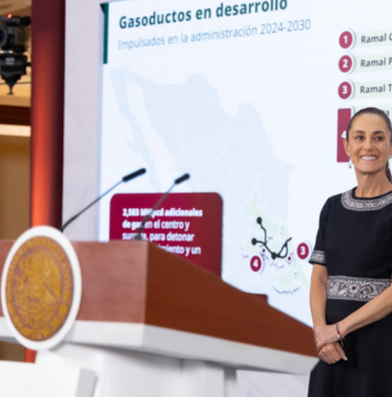 Sheinbaum presenta el Plan de Gasoductos para fortalecer la soberanía energética de México