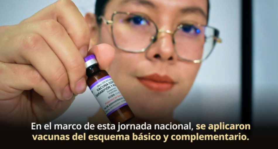 Jornada Nacional de Vacunación 2026 supera los 8.1 millones de dosis aplicadas en todo el país