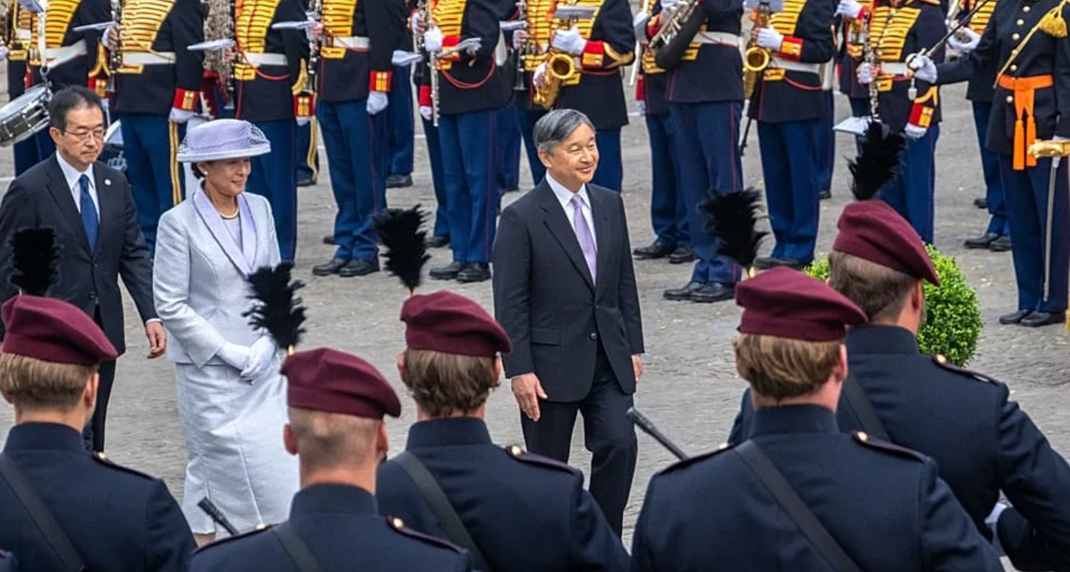 Países Bajos recibe al emperador Naruhito y a la emperatriz Masako en visita oficial para fortalecer lazos históricos con Japón